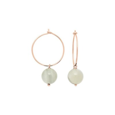 Boucles d'oreilles créoles en plaqué or