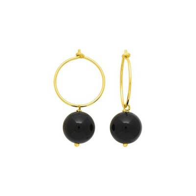 Boucles d'oreilles créoles en plaqué or