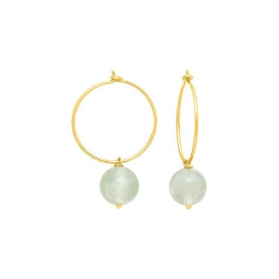 Boucles d'oreilles créoles en plaqué or