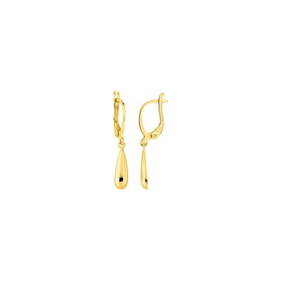 Boucles d'oreilles pendantes en plaqué or