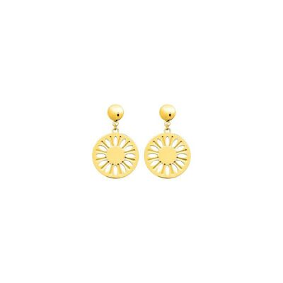 Boucles d'oreilles pendantes en plaqué or
