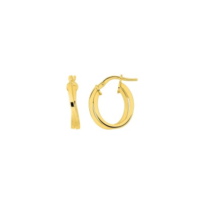Boucles d'oreilles créoles en plaqué or
