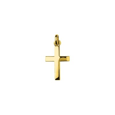 Pendentif croix en plaqué or