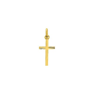 Pendentif croix en plaqué or