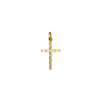 Pendentif croix en plaqué or