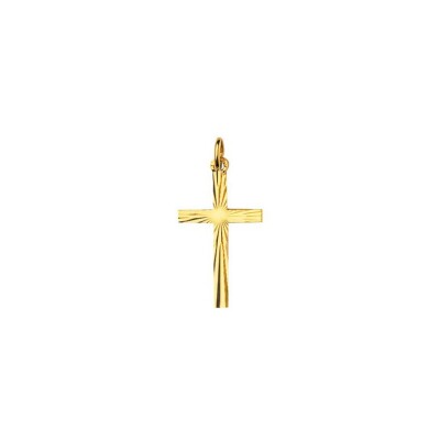 Pendentif croix en plaqué or