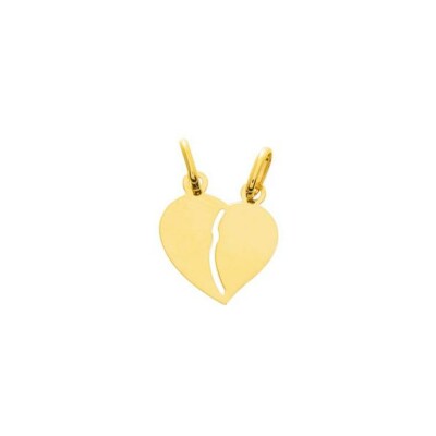 Pendentif coeur en plaqué or