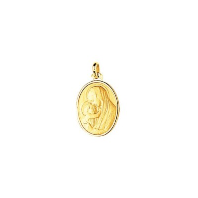 Médaille Vierge en plaqué or