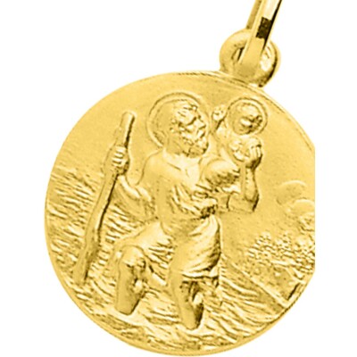 Médaille Saint Christophe en plaqué or