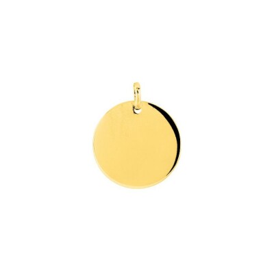 Médaille à graver en plaqué or