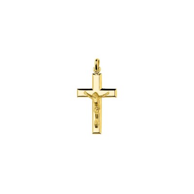 Pendentif croix en plaqué or