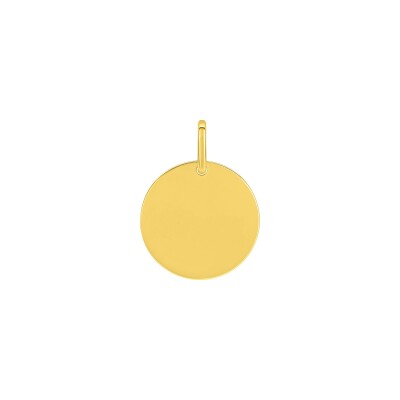 Médaille à graver jeton 15mm en plaqué or