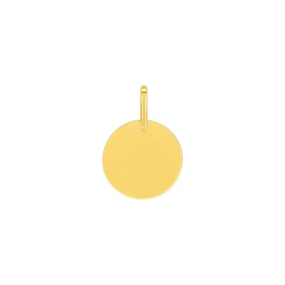Médaille à graver jeton 12mm en plaqué or