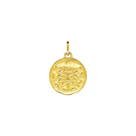 Médaille zodiaque Lion en plaqué or