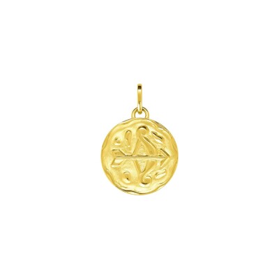 Médaille zodiaque Sagittaire en plaqué or