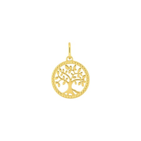 Pendentif Arbre de vie en plaqué or