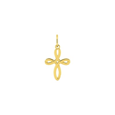 Pendentif croix en plaqué or