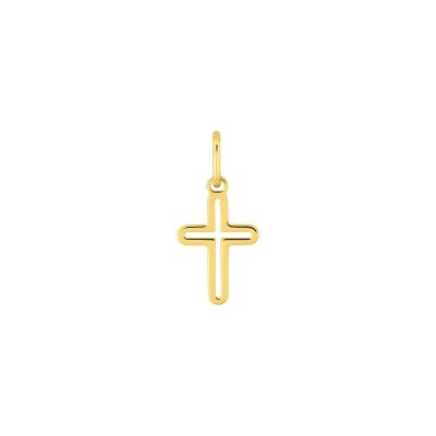 Pendentif croix en plaqué or