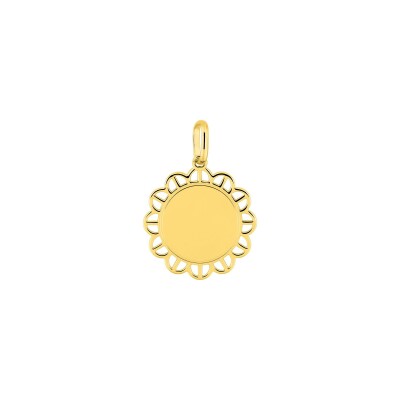 Médaille à graver en plaqué or