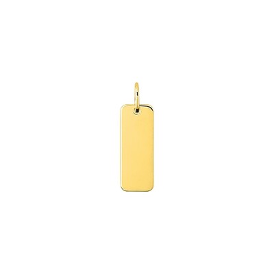 Pendentif à graver en plaqué or