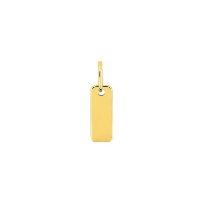 Pendentif à graver en plaqué or