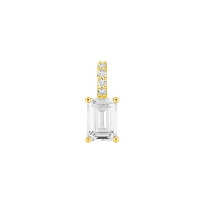 Pendentif en plaqué or et oxyde de zirconium