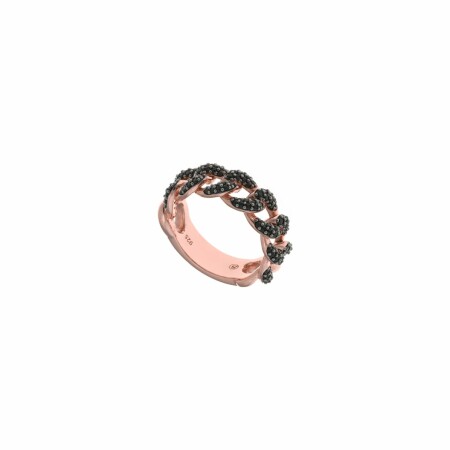 Bague Salvatore Plata en argent doré rose et oxydes de zirconiums