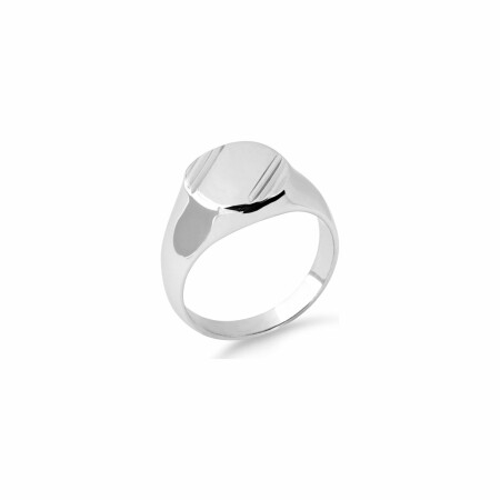 Bague en argent rhodié