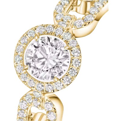 Solitaire Messika Move Link en or jaune et diamants 0.30ct