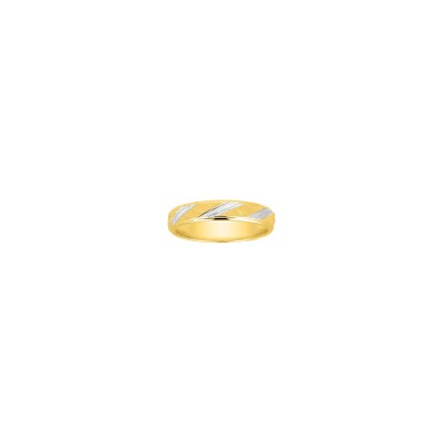 Alliance fantaisie en plaqué or 4mm