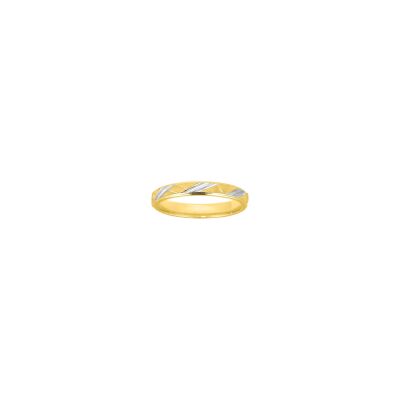 Alliance fantaisie en plaqué or 3mm