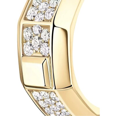 Messika Moderniste pavé clip earring in yellow gold and diamonds