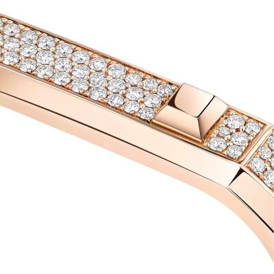 Bague Messika Moderniste 2 doigts en or rose et diamants