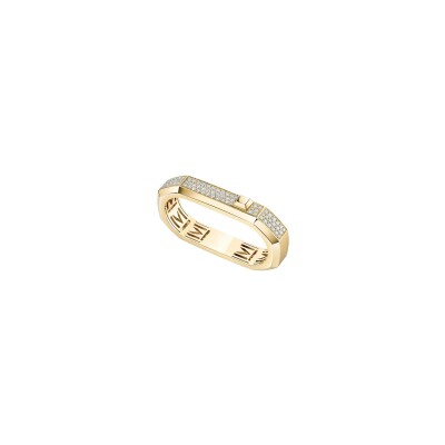 Bague Messika Moderniste 2 doigts en or jaune et diamants