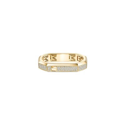 Bague Messika Moderniste 2 doigts en or jaune et diamants