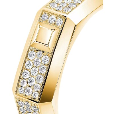 Messika Moderniste MM pavé ring in yellow gold and diamonds
