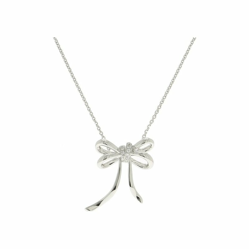 Rattrapante necklace, in white gold and diamonds