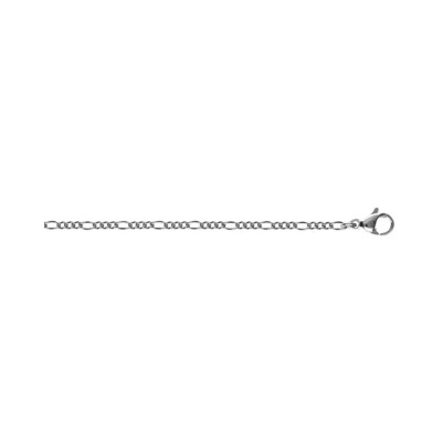 Chaîne acier maille alternée 1+3 1.9mm 40cm