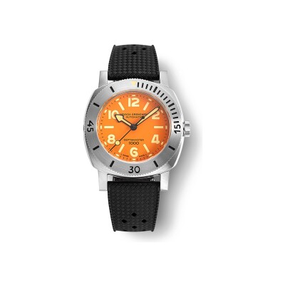 Montre Nivada Grenchen Orange Depthmaster 14127A01