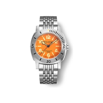 Montre Nivada Grenchen Orange Depthmaster 14127A04