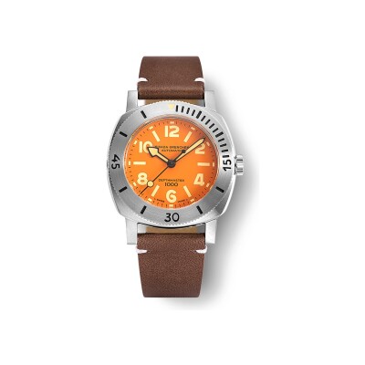Montre Nivada Grenchen Orange Depthmaster 14127A14