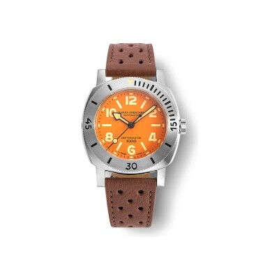 Montre Nivada Grenchen Orange Depthmaster 14127A23