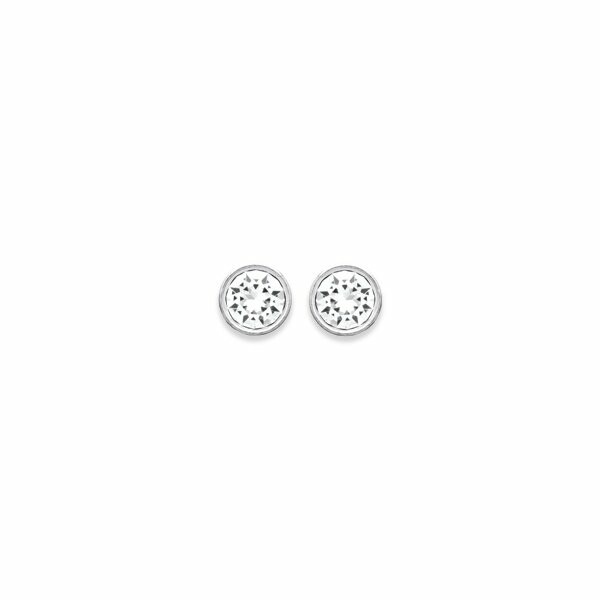 Boucles d'oreilles en argent et cristal