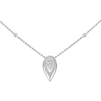 Collier Messika Fiery Collier en or blanc et diamant, grand modèle