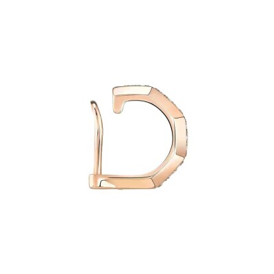 Mono clip d'oreille haut Messika Moderniste en or rose et diamants