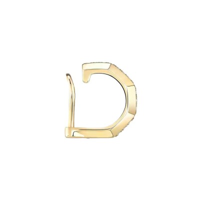 Mono clip d'oreille haut Messika Moderniste en or jaune et diamants