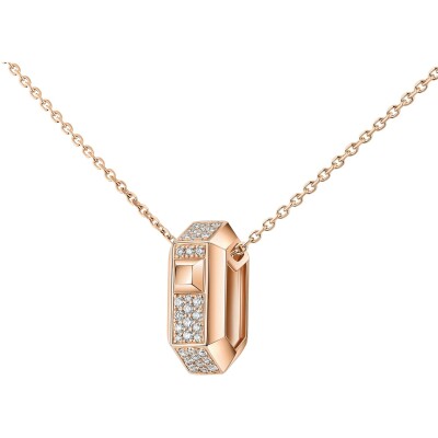 Collier pendentif Messika Moderniste pendentif en or rose et diamant