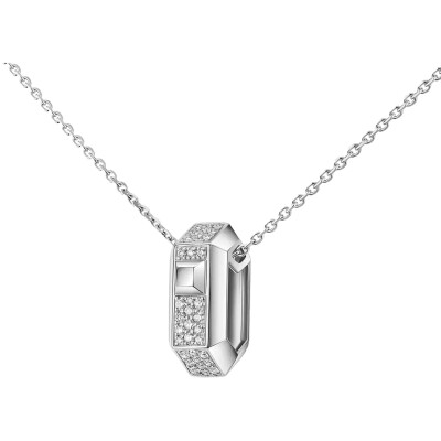 Collier pendentif Messika Moderniste pendentif en or blanc et diamant