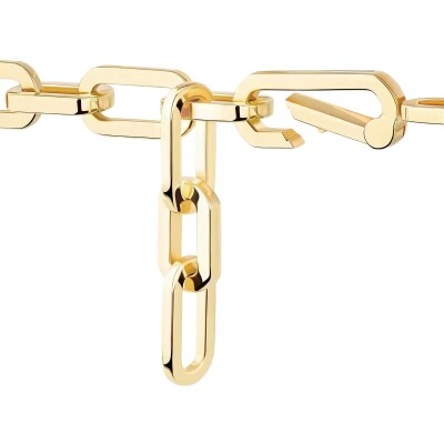 Collier Messika Move Link 3 rangs en or jaune et diamants