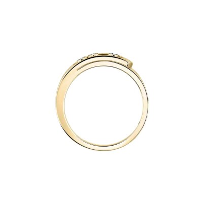 Bague Messika Move Noa ciselée en or jaune et diamant, petit modèle